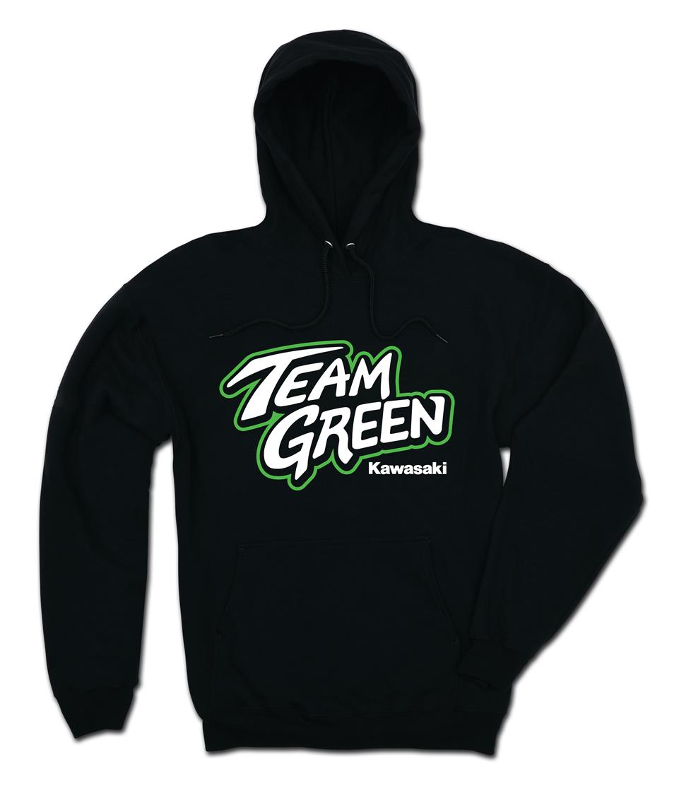 Kawasaki Team Green Hoodie size Medum Clearance Norjo Motorcycles