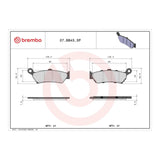 Brembo Prime Sinter Rear Brake Pads 07BB43SP