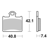 Brembo Upgrade Sinter Rear Brake Pads 07GR16SX