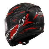 LS2 FF353 Rapid II Kaiju Helmets - Matte Black / Red / White 06
