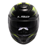 LS2 FF808 Stream II Fury - Black / Hi-Vis Yellow 06