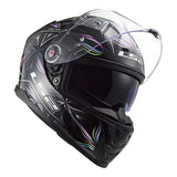 LS2 FF811 Vector II Tropical Helmet - Black / White