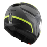 LS2 FF908 Strobe II Monza Flip Front Helmets - Matte Black / Hi-Vis Yellow 06