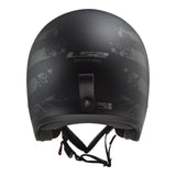 LS2 OF599 Spitfire II Flag Helmet - Matte Black 06