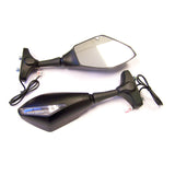 Whites Mirror Universal Fairing Mount with LED (Pair)