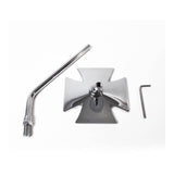 Whites Mirror - Maltese Cross 10mm Fitting