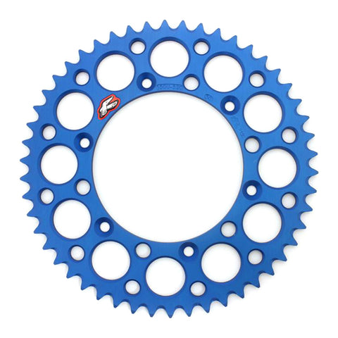 Renthal Sprocket Rear Blue 49T Alloy 7075 T6 Grooved