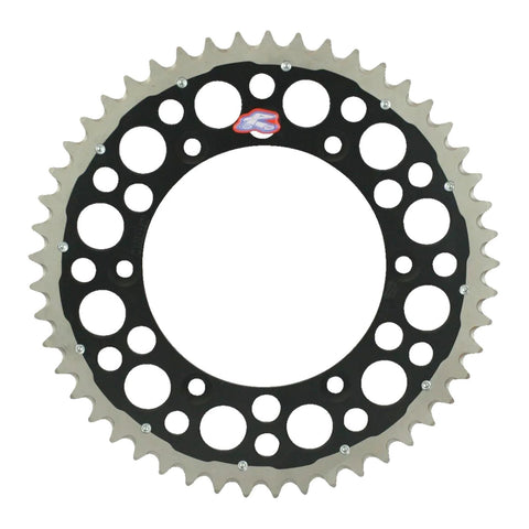 Renthal Sprocket Twinring Black 48T Bi-Metal Grooved Packaged