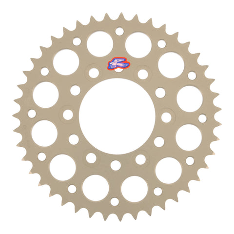 Renthal Sprocket Rear Silver 43T Alloy 7075 T6 Grooved Kawasaki