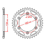 RK 1308 Alloy Rear Sprocket #520