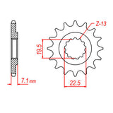 Sprocket Kit Suzuki DR250 '82-87 Farm (434) - 520SO 12/48