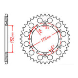Sprocket Kit Yamaha YZ/WR400F U-Ring - GB520MXU 14/49