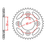 Sprocket Kit Honda NBC110 - 420MRU 15/37
