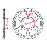 Sprocket Kit Kawasaki ZX9R '98-'01 Gold (economy) - GB530XRE 16/41