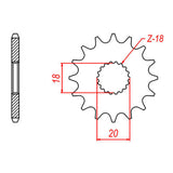 Sprocket Kit Suzuki GN125 - 428H 14/42