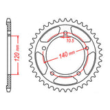 Sprocket Kit Suzuki DL650 V-Strom 2020 - GB525XRE 15/47