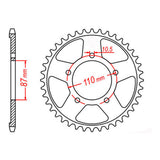 Sprocket Kit Suzuki GSXR750 '85-'87 Gold - GB530XRE 14/42