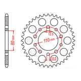 Sprocket Kit Triumph Daytona/Trident 750 - 530XRE 17/48