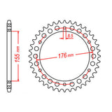 Sprocket Kit Triumph Sprint ST 1050i '06-'09 - 530ZXW 19/42