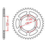 Sprocket Kit Yamaha FZR400RR (520conv) - 520XRE (104 link) 15/43