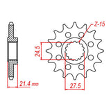 MTX 37600 Steel Front Sprocket #525