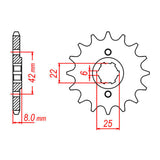 MTX 281 Steel Front Sprocket #520