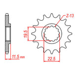 MTX 409 Steel Front Sprocket #428
