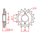 MTX 511 Steel Front Sprocket #520