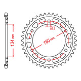 MTX 1317 Steel Rear Sprocket #525