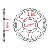 MTX 816 (2) Steel Rear Sprocket #530