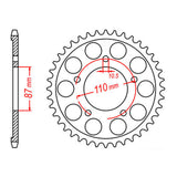 MTX 807 Steel Rear Sprocket #525